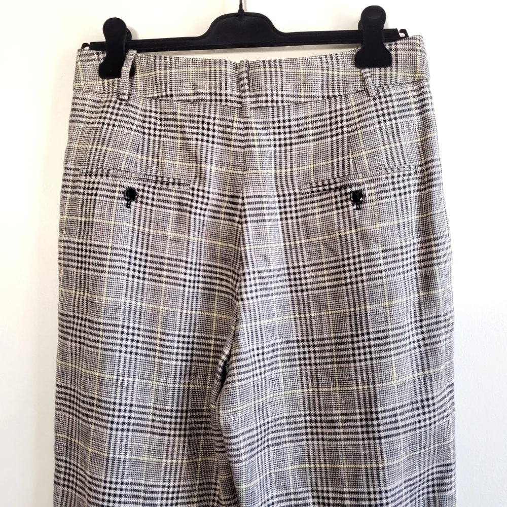 New ISABEL MARANT Ceyo Checked High-Rise Slim Fit Trouser Pants NWT 10 US/42 FR - Picture 12 of 15